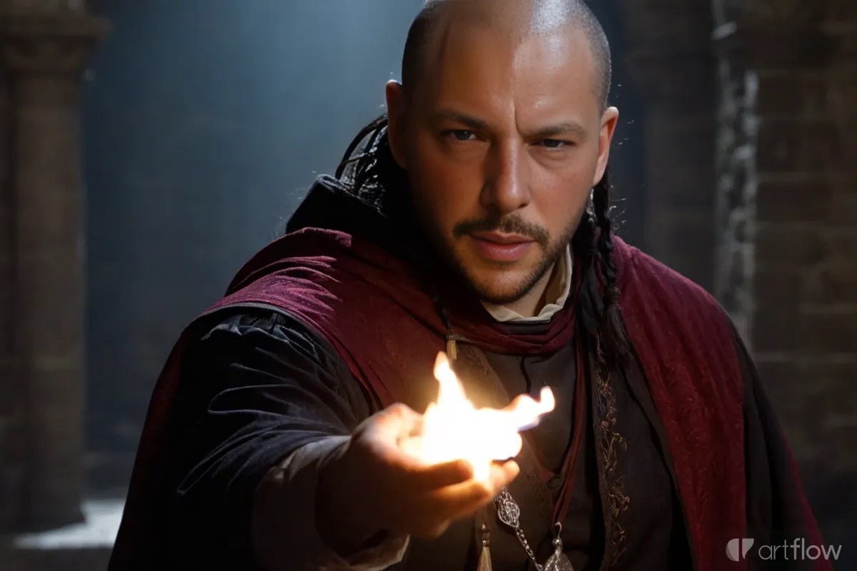 ein wirklich schöner junger Magier